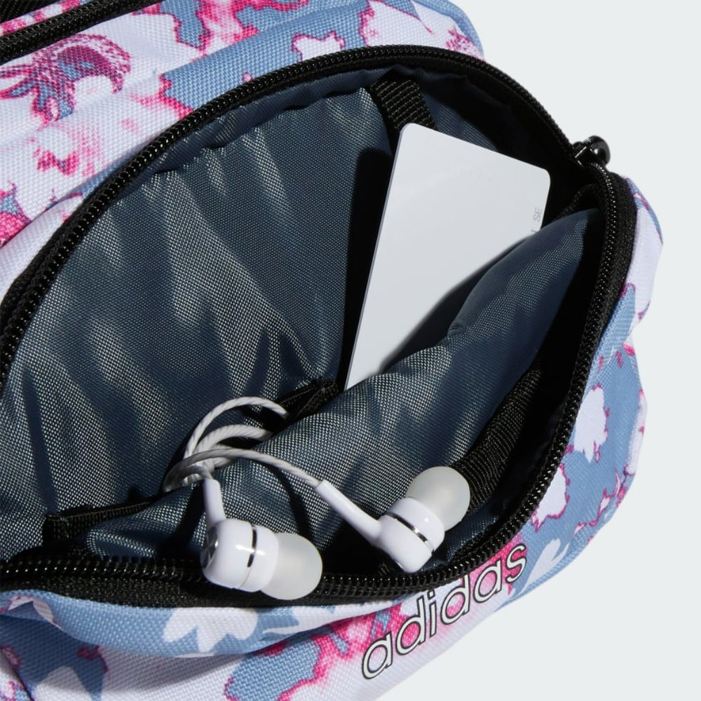 Adidas Sport Waist Pack Light Blue Pink Floral - Picture 5 of 5